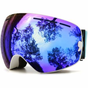 JULI® Skibrille,Winter Schnee Sport Snowboardbrille Mit Anti-nebel UV Schutz